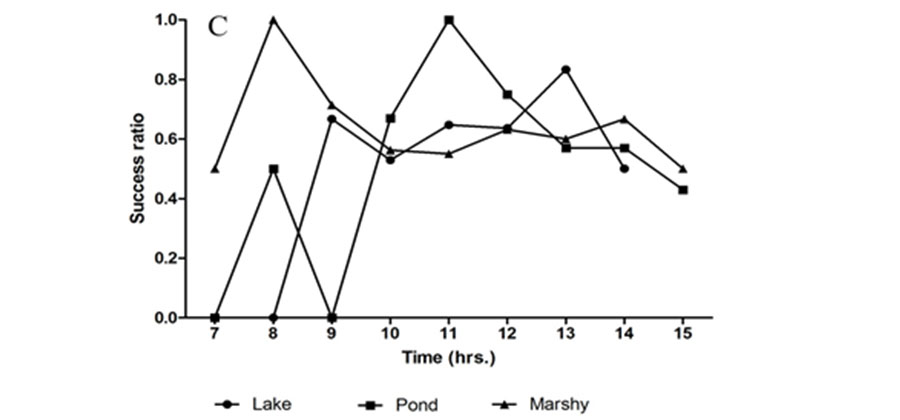 Seasonal variation in feeding behaviour and foraging success of Indian pond heron (Ardeola grayii) in different habitats