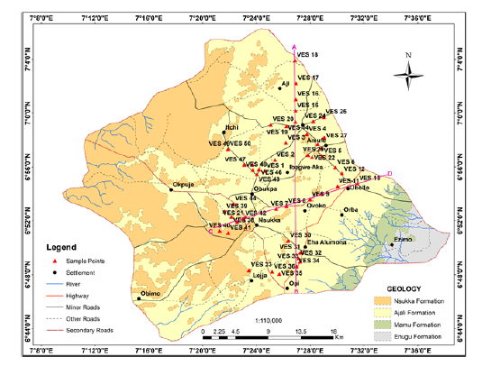 Vulnerability assessment of hydrogeologic units in parts of Enugu North, Southeastern Nigeria, using integrated electrical resistivity methods
