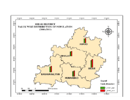 Decadal Growth of Population in Bidar District – A Geographical Analysis