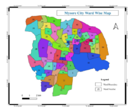 Mapping Population Literacy Rate Distribution in Mysore City