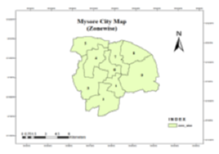 Geographical analysis of fair price shops in Mysuru city