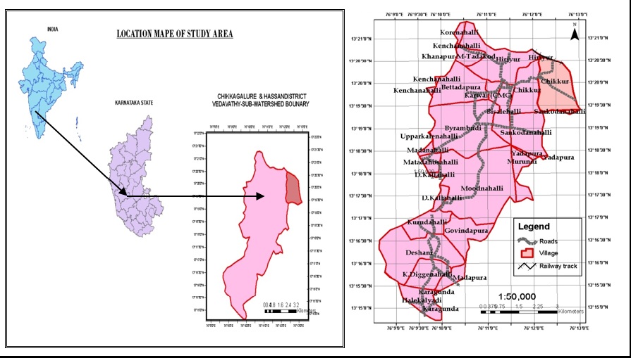 Morphometric analysis for peak discharge estimation of sub and micro watersheds of Vedavathy river sub basin, Karnataka