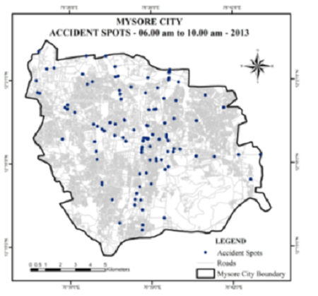 Time wise assessment of road traffic accidents (RTA) in Mysore city