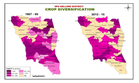 Changing patterns of Crop diversification in Nellore District, Andhra Pradesh
