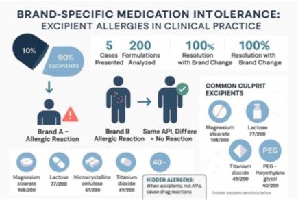 Brand-Specific Medication Intolerance: A Case Series Highlighting Excipient Allergies in Clinical Practice